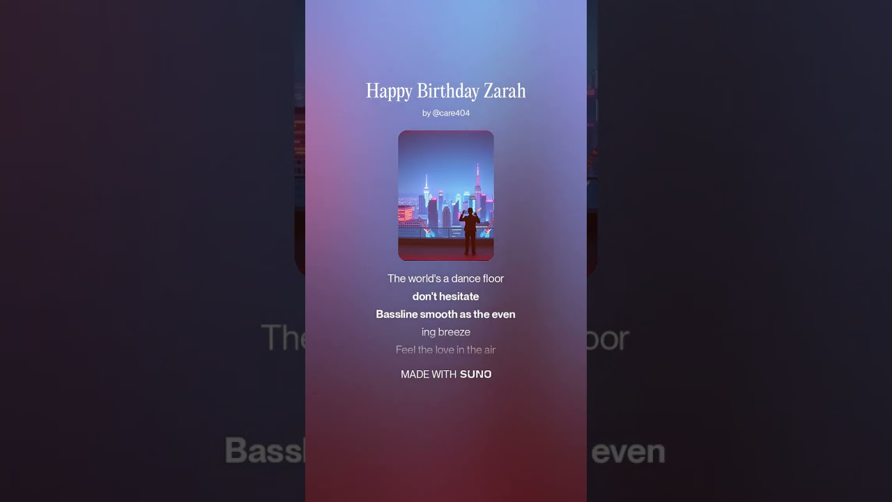 Happy Birthday Zarah