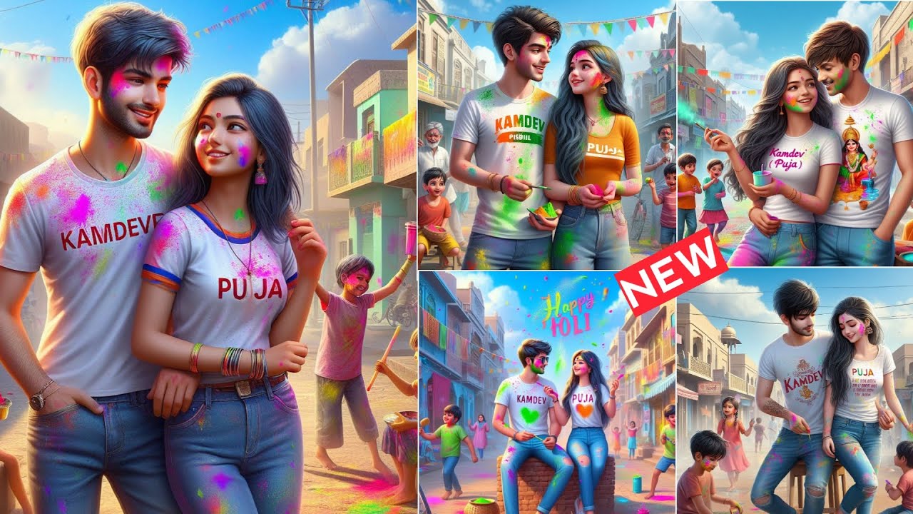 Create Viral Holi Ai Name Images | Happy Holi Prompts | Bing image creator tutorial | Bing Ai