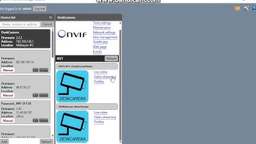 Retrieve DeskCamera RTSP urls from Onvif Device Manager