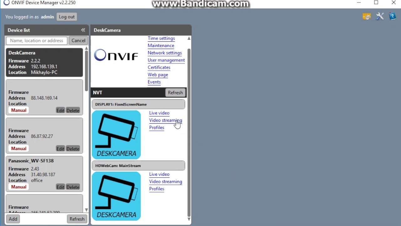 rtsp onvif rtsp onvif