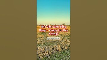Nhà Gần Cánh Đồng Rộng – Vượng Khí Hay Không? #baihoccuocsong #nhungnhapho #phongthuy