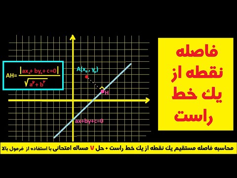 تصویری: چگونه فاصله یک نقطه تا یک خط مستقیم را پیدا کنیم