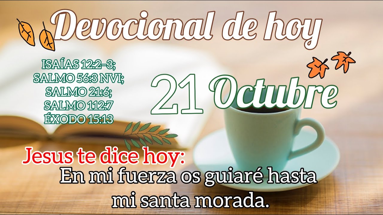 Devocional de hoy 21 Octubre | Devocionales cristianos cortos ...