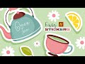 HOW TO DRAW AN EASY STICKERS WITH WATERCOLOR TEXTURE | TUTORIAL IN ADOBE ILLUSTRATOR