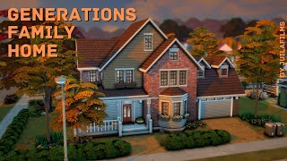 картинка: Семейный дом│Строительство│Generations Family Home│SpeedBuild [The Sims 4]