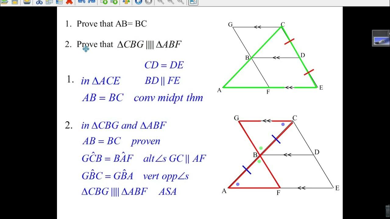 Mipoint thm and converse Question YouTube