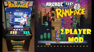 Arcade1up Rampage Convert from 3 Player to 2 Player Mod!!