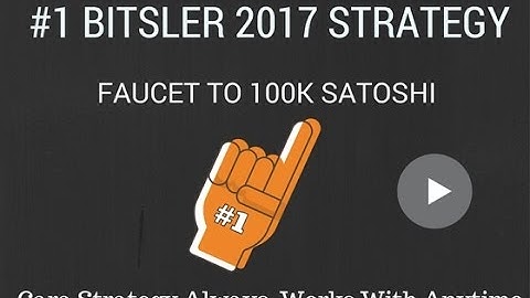 Bitsler Strategy 2017 | How to win FREE Bitcoin from Faucet on Bitsler |   Best Strategy Ever