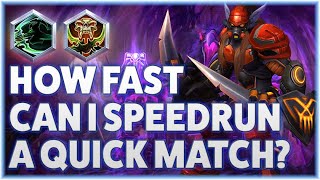 Illidan Hunt - How Fast Can I Speedrun A Quick Match?