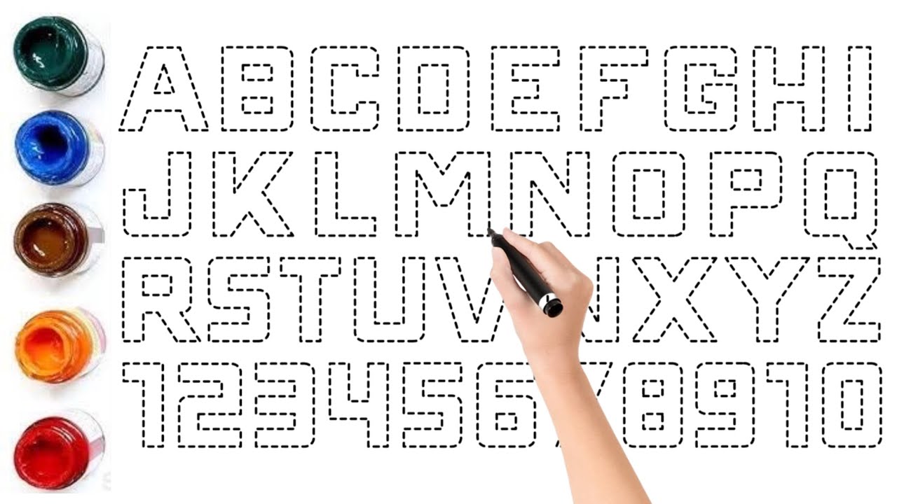 Kids Learn to Draw & Paint Alphabet A to Z | ABC Drawing for Kids & Toddlers | Fun Learning Video