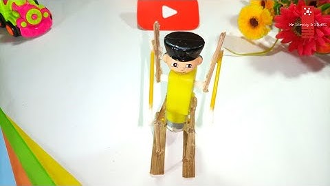 Skier Robot make - Amazing Idea with Dc Motor // Mr.Screwy & stuffs