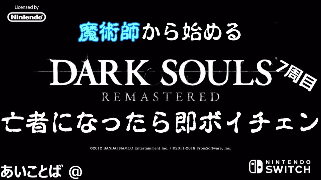 SWITCH版 DARK SOULS REMASTERED 亡者になったら即ボイチェン 魔術師 7周目4
