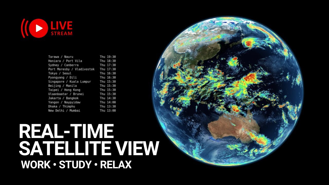 🔴 [LIVE] Earth From Space — 📡 GK-2A Satellite RGB Cloud View of Cyclone Nakri | Ambient Space Music