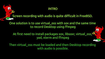 FreeBSD Desktop recording with audio