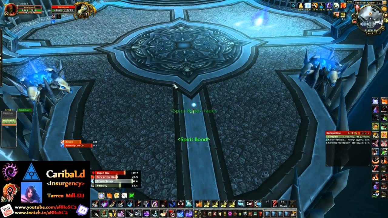 World first hunter solo: CaribaLd vs Sindragosa (10 man heroic)