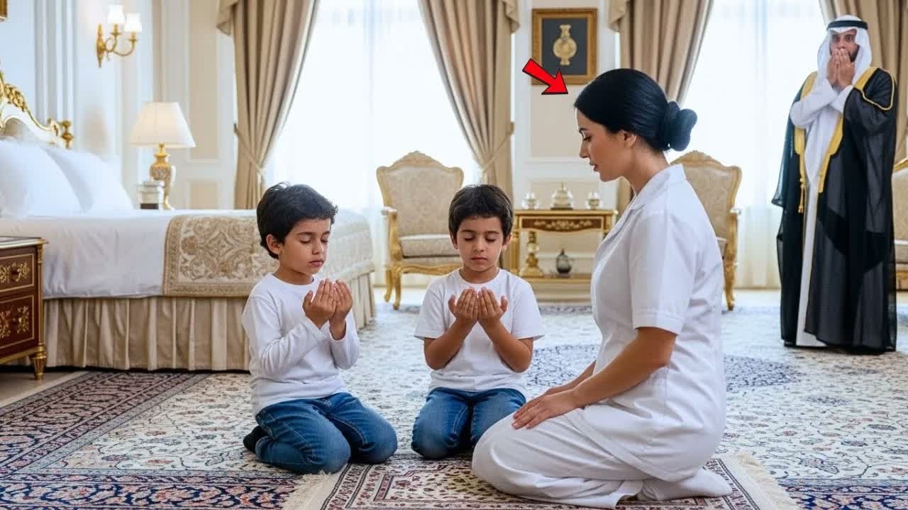 وصل الملياردير العربي إلى المنزل دون سابق إنذار ورأى عاملة النظافة مع أطفاله... ما رآه جعله يقع ف...