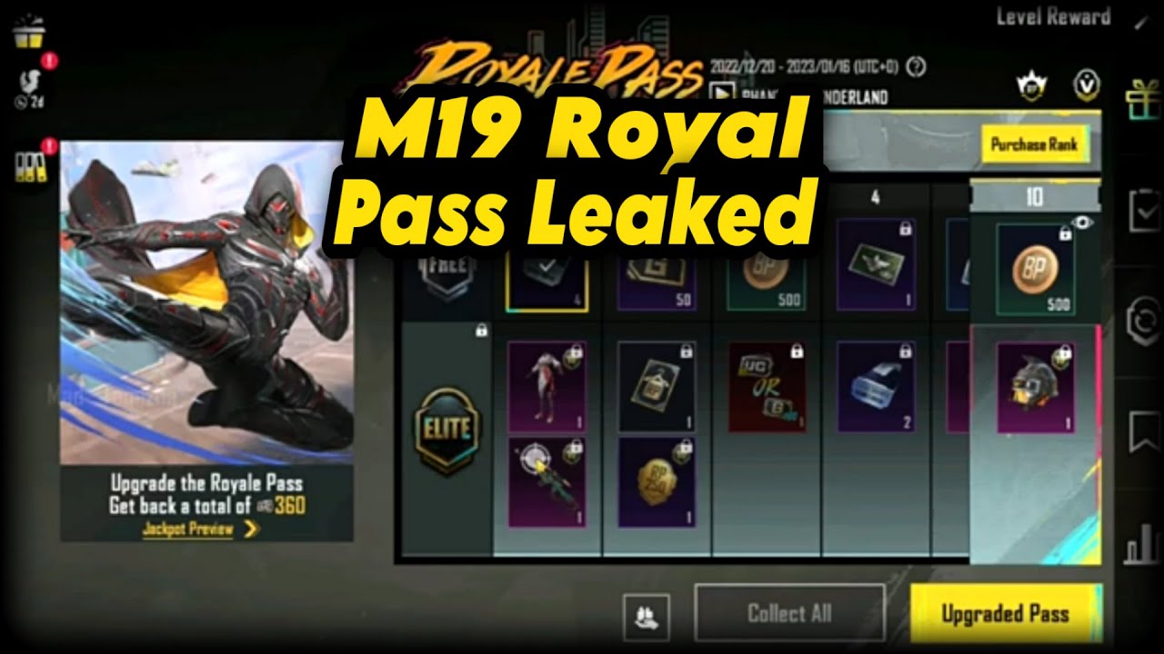 M19 Royal Pass - 1 To 50 RP Rewards - C4S10 Tier Rewards - Pubg Toxic
