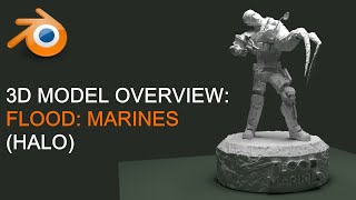 Flood [Marine] [Halo Characters] - 3D Model [3-8]