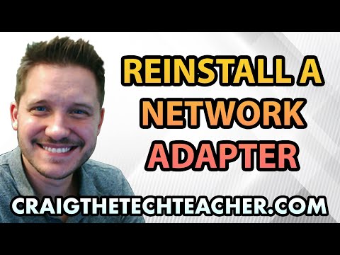 How do I reinstall my network adapter?