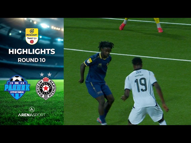 Radnik - Partizan 4:4 | MOZZART BET SUPERLIGA SRBIJE (10. kolo) | 19. septembar 2026.