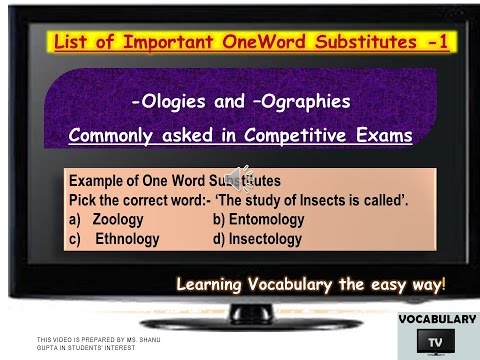 Ologies and Ographies