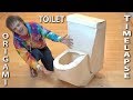 Lifesize origami toilet timelapse not a tutorial