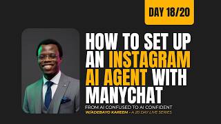 How to set up an Instagram AI AGent with manychat