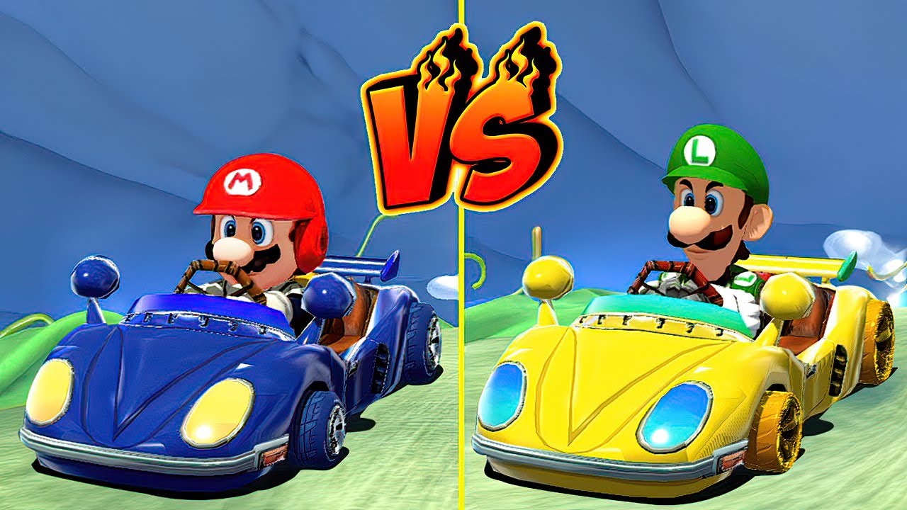 Mario Kart 8 Deluxe [2 Player] - Mario Baseball Vs Striker Luigi | Best ...