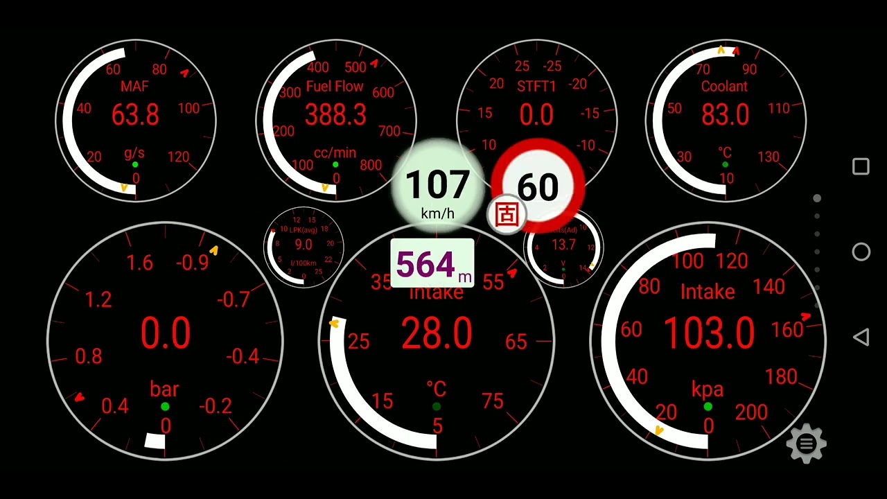 Torque Pro sensor data YouTube