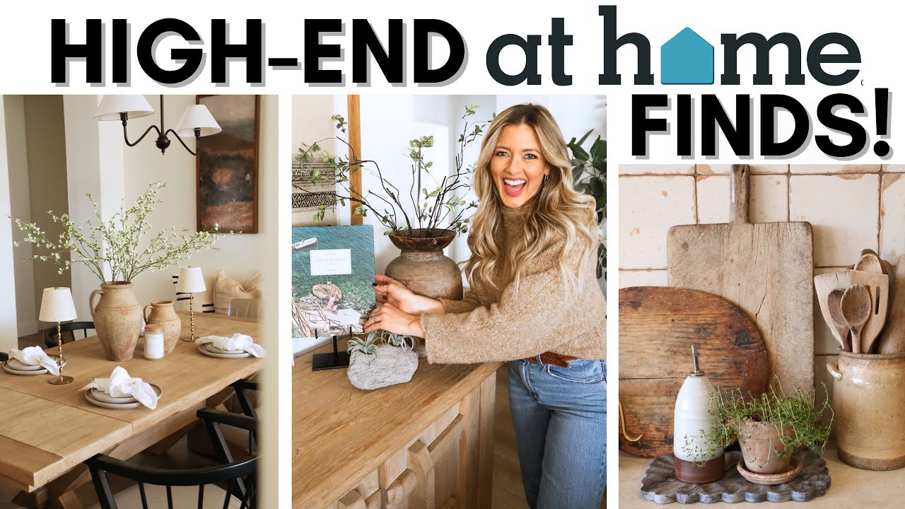 SOURCING BUDGET-FRIENDLY DECOR AT AT HOME || HOME DECORATING TIPS AND IDEAS || SPRING DECOR IDEAS