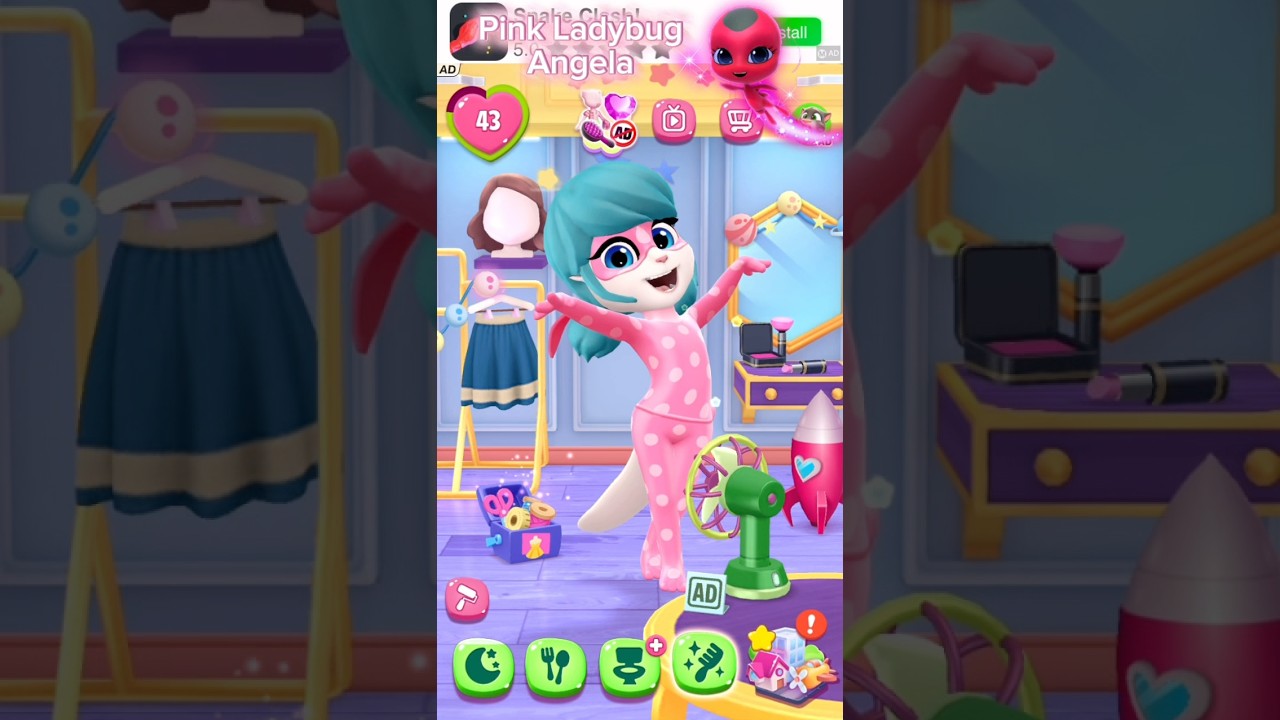 🩷 Another video of Pink Ladybug Angela! 🩷 
