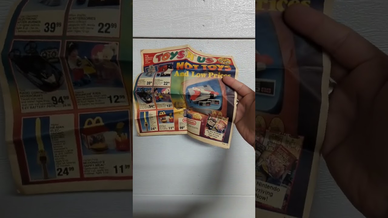 vintage Toys r Us ad. original Nintendo $99.99 