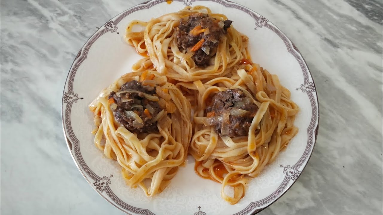 Гнёзда с фаршем