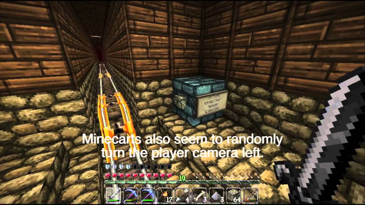 Minecraft 1.3 Mob Lag/Glitching, Minecart Camera Bug YouTube
