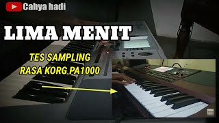 KARAOKE LIMA MENIT LAGI, SAMPLING KORG PA50