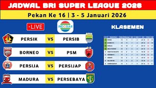 Jadwal Liga 1 2025 Pekan ke 16 - Persik vs Persib - Persija vs Persijap - Liga 1 Indonesia 2025