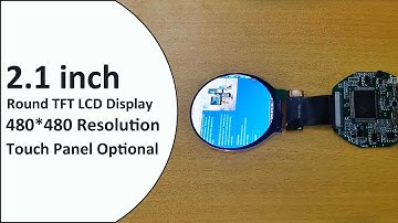 TT210BSN13A 2.1 inch 480*480 Round TFT LCD Display Screen 40Pin ST7701S SPI+RGB Touchscreen Optional