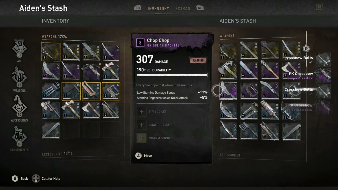 Dying Light 2 Simple way to Craft Crossbow Bolts. (No Feathers