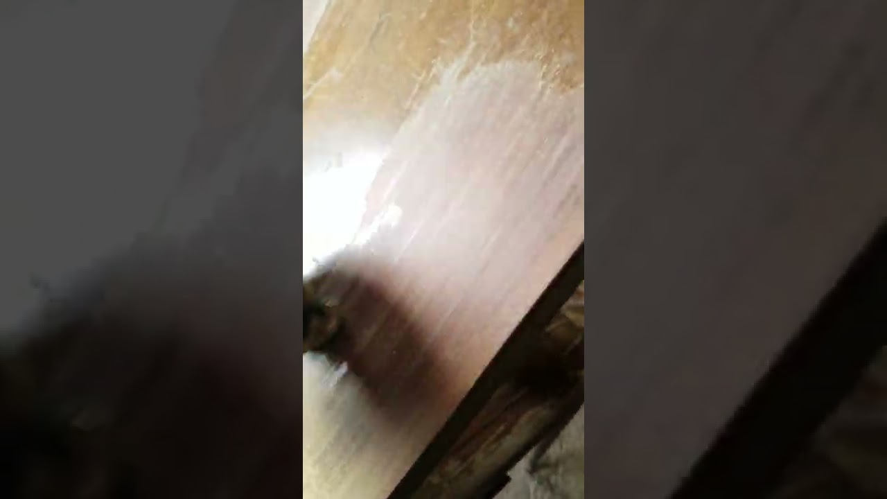 Sewing Machine Table Scraping Restore  