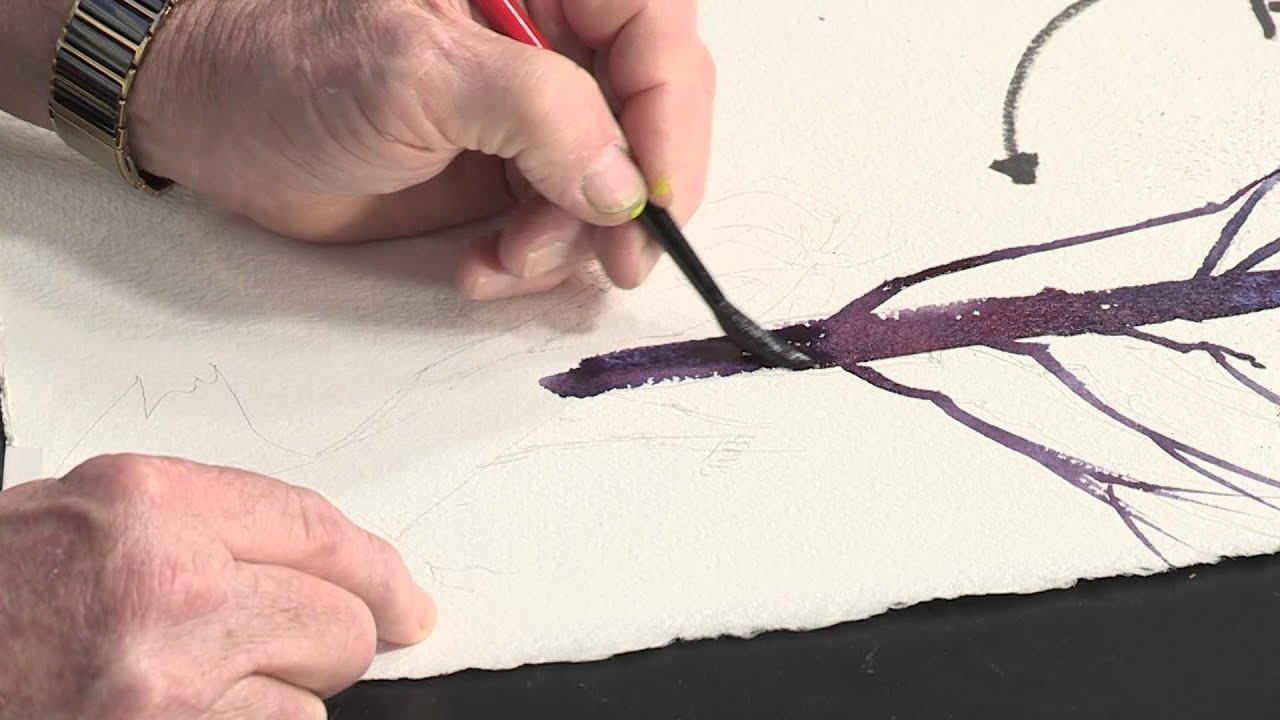 How To Create Interesting Abstract Trees in Watercolor with Tom Jones