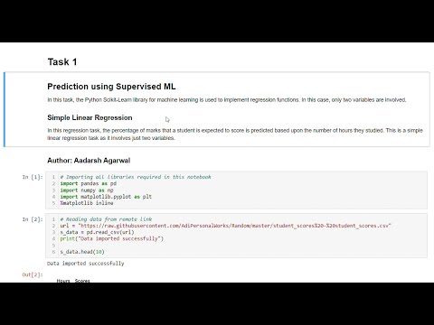 Task 1 - Prediction using Supervised ML