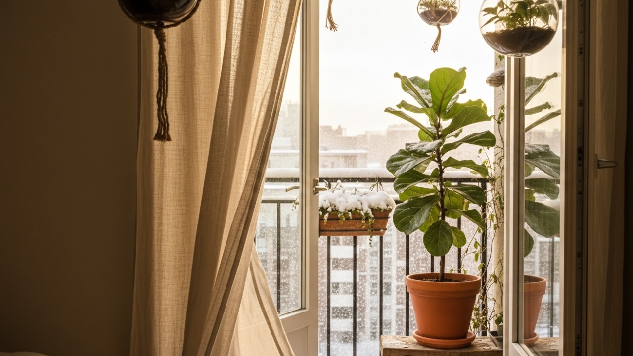 Balcony Small Garden Design for Cold Weather 2026 | Cozy Urban Comfort