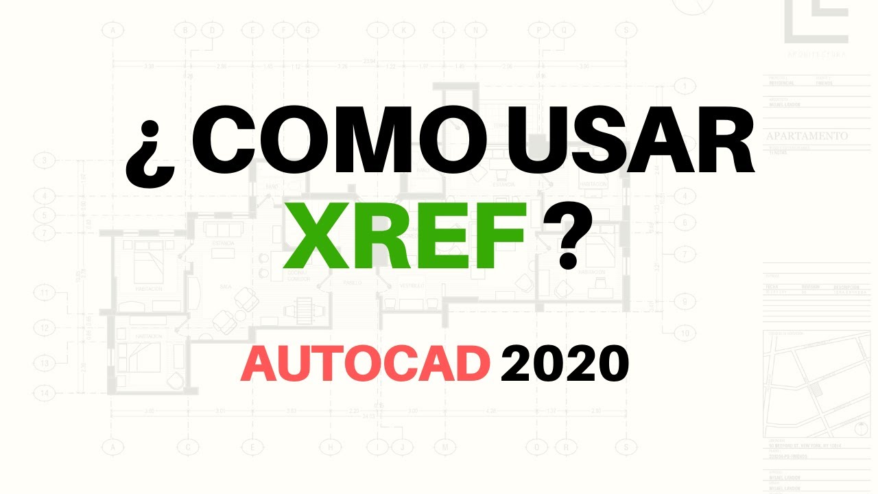 👍 APRENDE COMO usar REFERENCIAS externas en AUTOCAD en 1 MINUTO