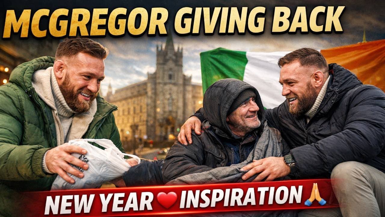 Conor McGregor spent his New Year giving back and motivating the homeless in Ireland 🙏❤️