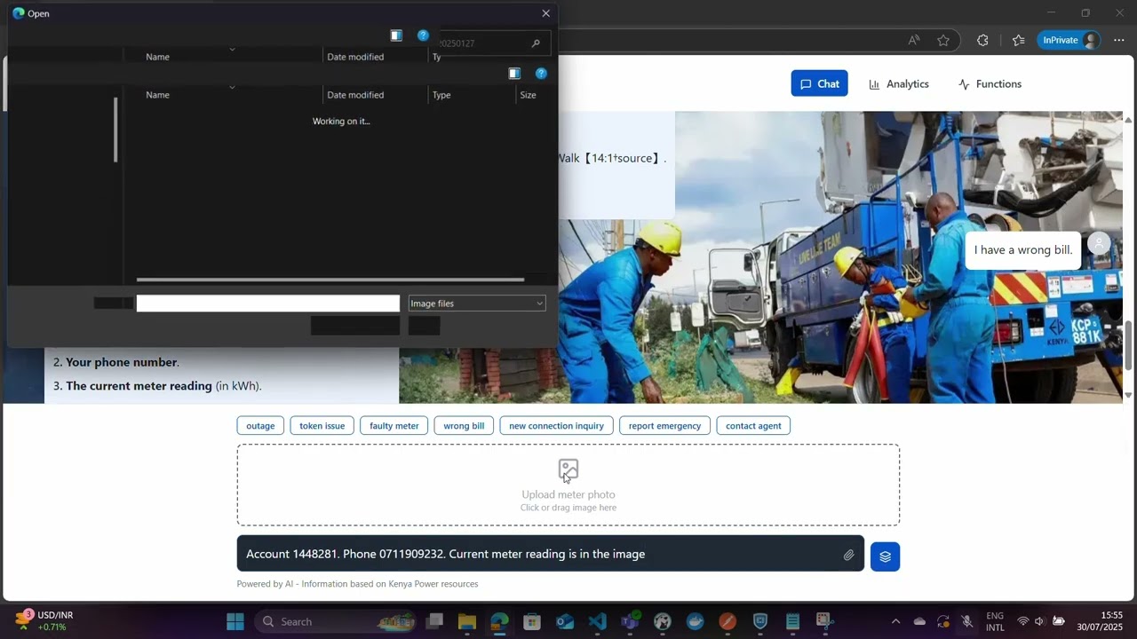 AI Customer Service agent for Kenya Power