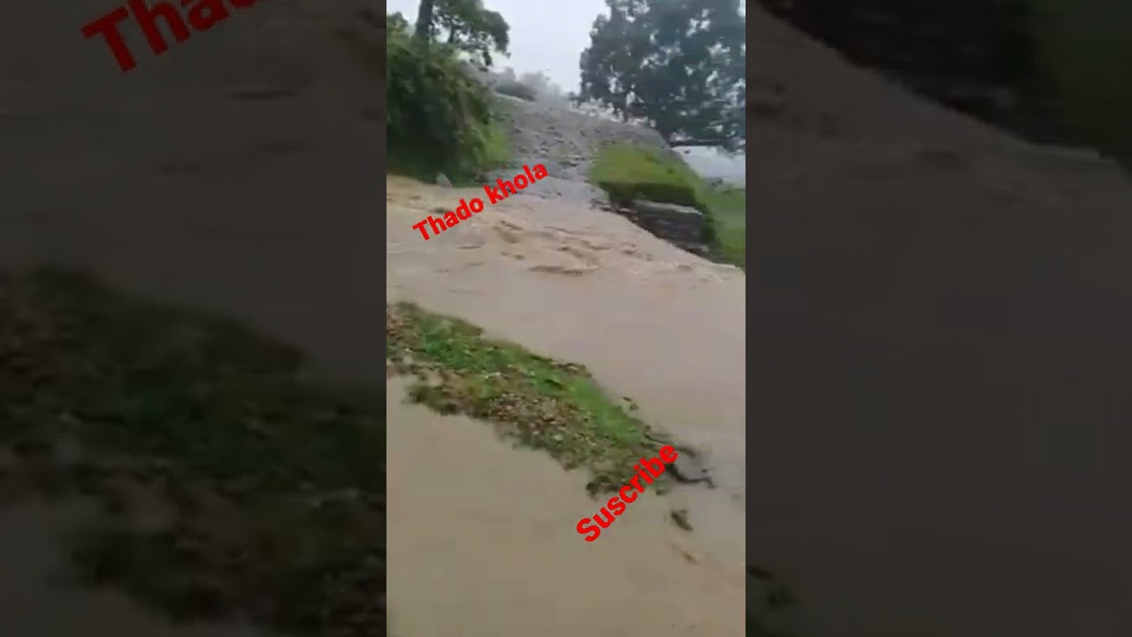 dhadkhola ko badie flood in dhadkhola river 