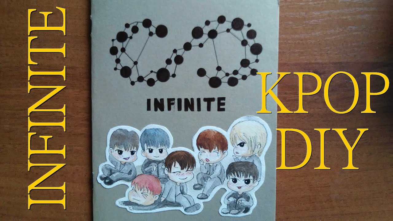 KPOP DIY: 인피니트 INFINITE Logo Notebook Do It Yourself (back to school ...