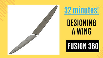 RC wing design fusion 360 tutorial. Drawing a wing faster.