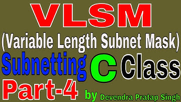 VLSM C Class by Devendra Pratap Singh || Network Creator