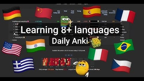 Learning 8+ languages at once | Daily Anki (26.11.25) | Do Anki with me